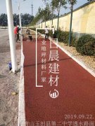 唐山玉田縣二中學(xué)透水路面